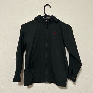 Polo Ralph Lauren Little Boys Windbreaker/ Rain Jacket Black -kids size‎ 8